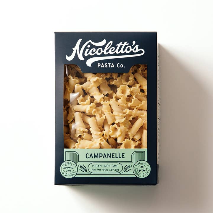 Nicoletto's Pasta Co. - Wholesale Pasta - Bronze Cut Campanelle