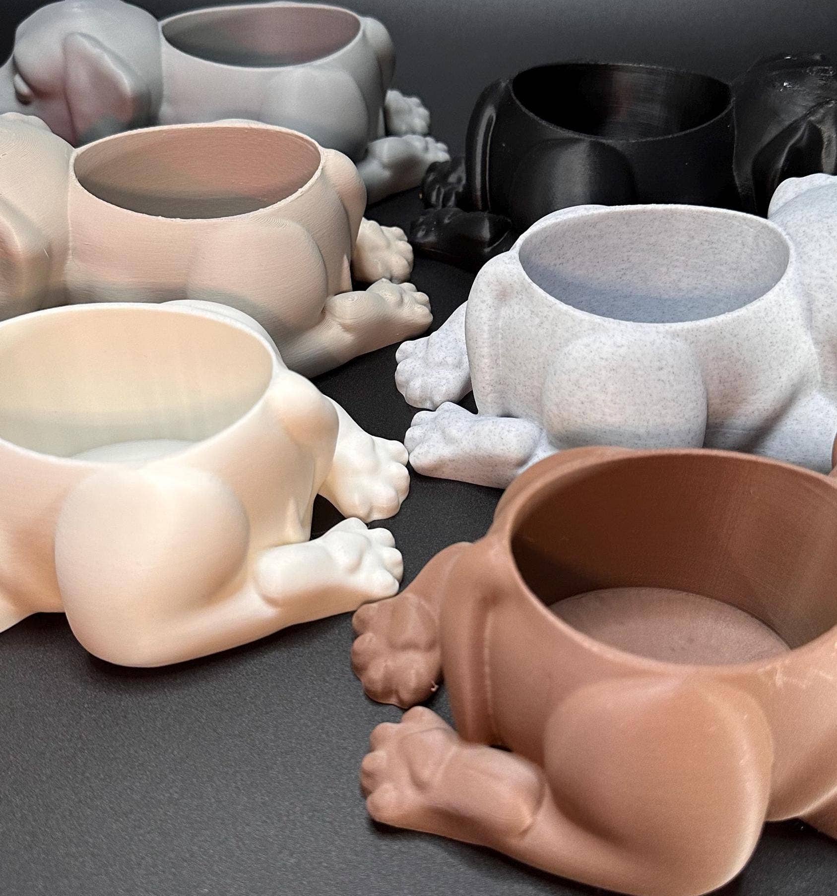 <3 Studio – wholesale Plant pot – Unique Planter: Black Labrador Planter - Succulent Pot, Black Lab Gifts8