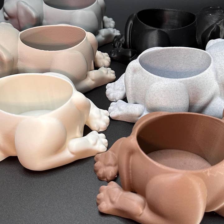 <3 Studio – wholesale Plant pot – Unique Planter: Black Labrador Planter - Succulent Pot, Black Lab Gifts8