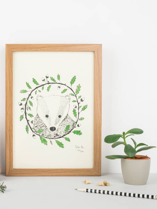 Badger and oak A4 for wholesale by Boodle