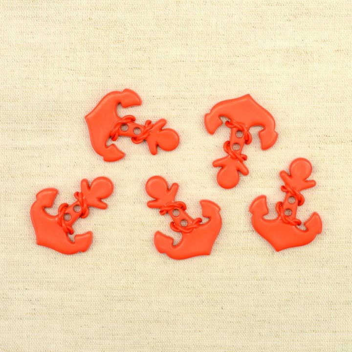 "Anchor Navy" button 33 mm for wholesale by LA DROGUERIE