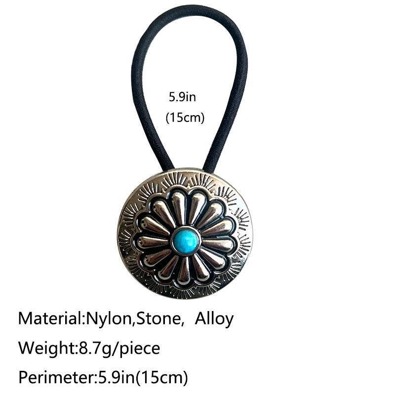 Mio Queena – wholesale Hårsnoddar – Dam – Vintage västerninspirerat hårband med sten - WJ5