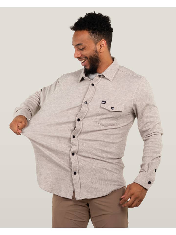 Belong Designs - Wholesale Button Down Shirt - Men's - Men's Sherman Fleece Button Up3