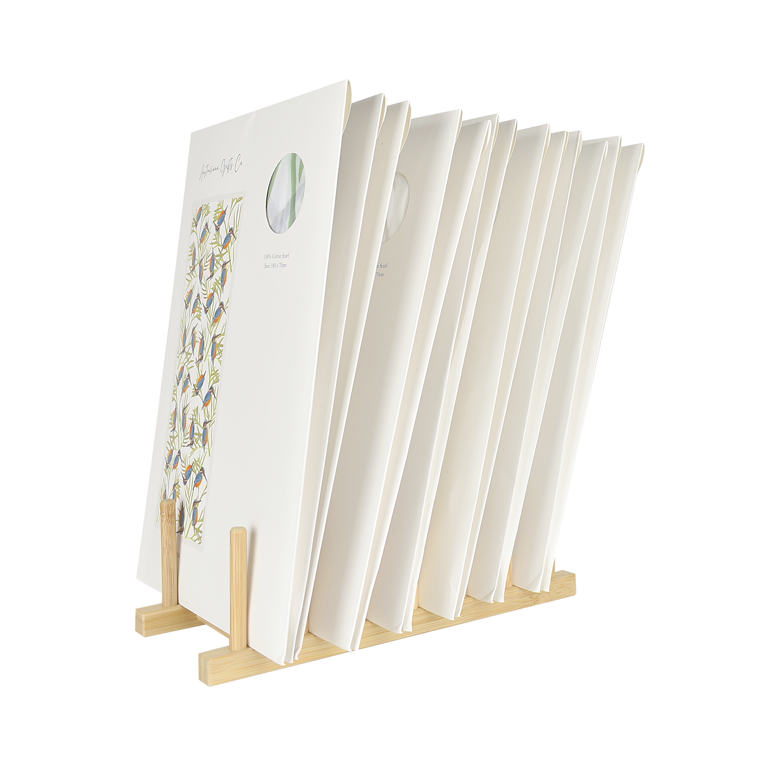 Taylor Hill Scarves & Co - Vendita all'ingrosso Sciarpa - Donna - AGCS1009: Bianco: Sciarpa Kingfisher Bird12