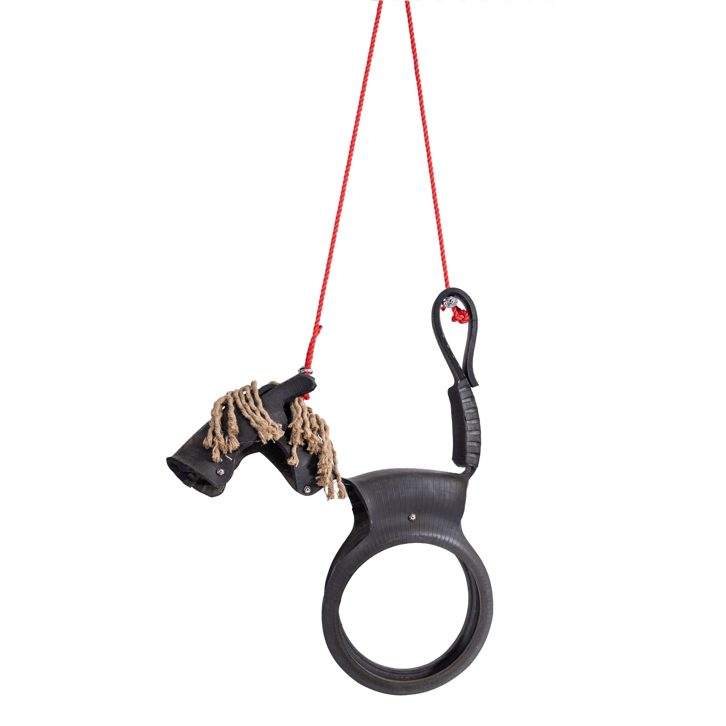 Esschert Design USA - Wholesale Tree Swing - Horse w/Rope Mane Tire Swing, Rubber2