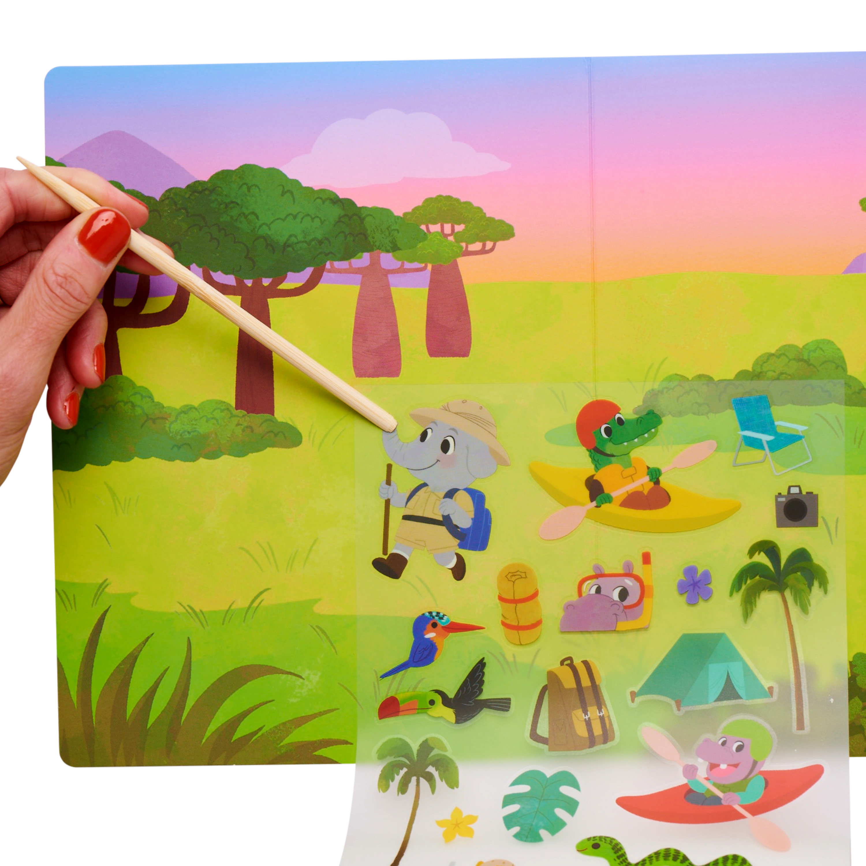 OOLY - Wholesale Sticker - Kids & Baby - Set The Scene Transfer Stickers Magic - Jungle Journey2