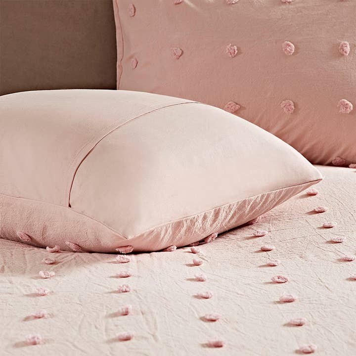 Olliix - Wholesale Bedding Set - Pom-Pom 7-Piece Comforter or Duvet Cover Set, Pink5