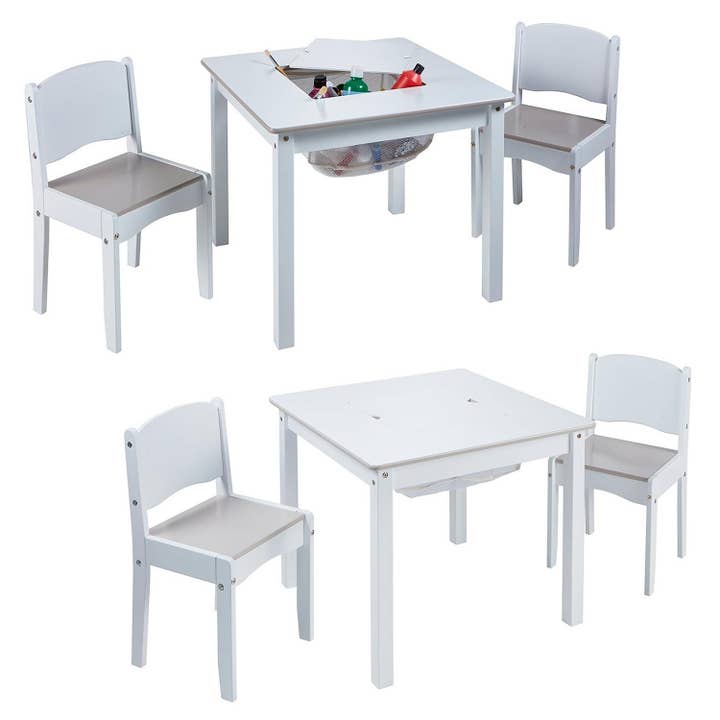 Daniel James - Vente Chaise – enfant - Ensemble table d'activités blanche pour enfants avec 2 chaises8