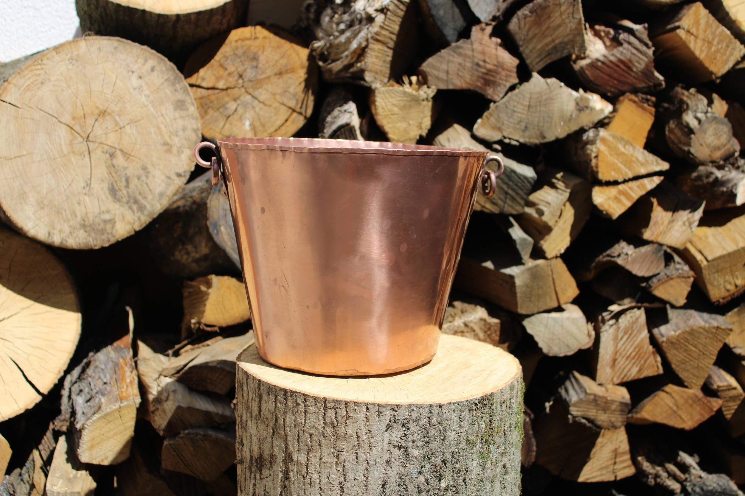 La Casa del rame - Wholesale Beer/Wine Caddy - Secchiello per ghiaccio in rame unico per bottiglie di vino - Elegante2