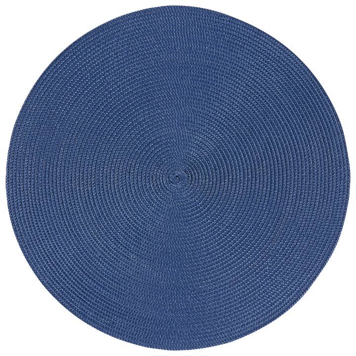 Disko Indigo Round Placemat for wholesale by Danica Brands
