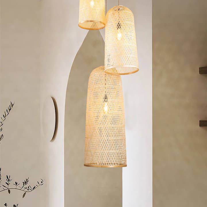 ELE Light & Decor - Wholesale Chandelier/Hanging Light - Three Lights Rattan Pendant Light6