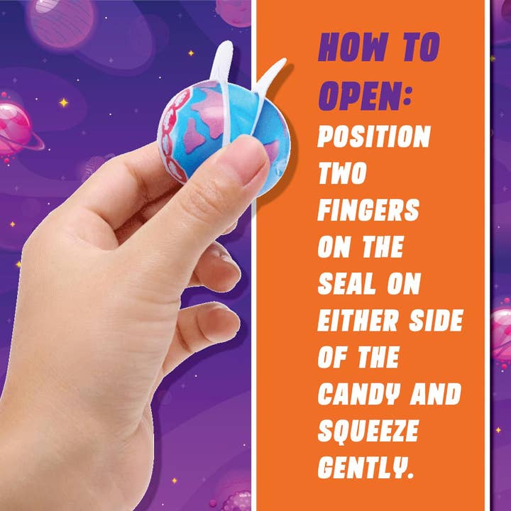 Think Distributors - Wholesale Gummy - 30 Planet Gummies, Novelty Space Candy with Jelly Filling6