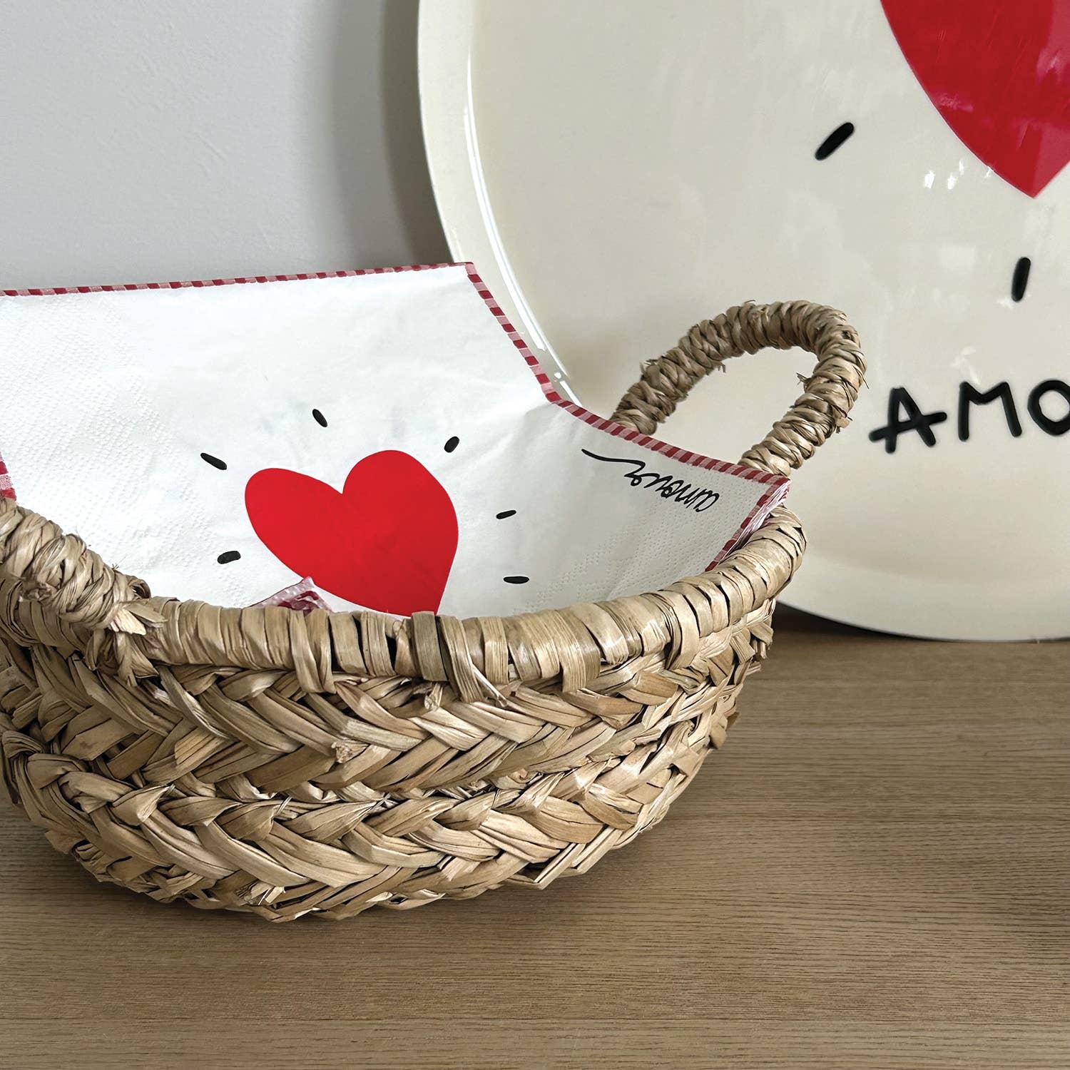 Opjet Paris - Wholesale Disposable Napkin - Red heart paper napkin x202