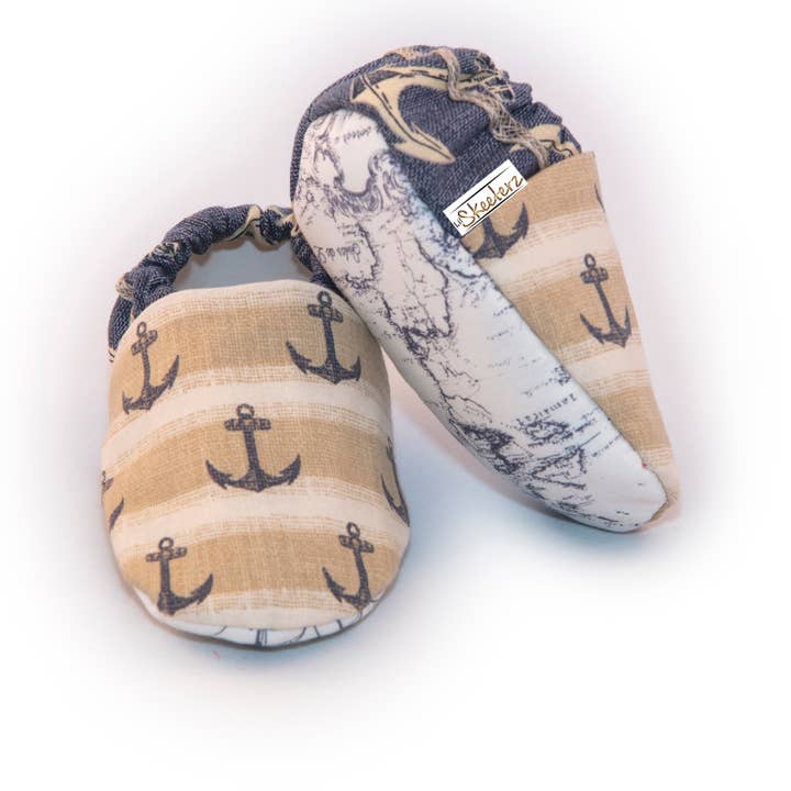 Anchor Away - Baby Booties 3-6 months for wholesale by LilSkeeterz