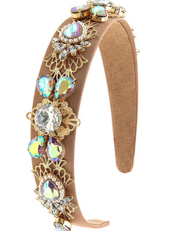 BANDEAU DÉCORATIF ORNÉ DE PIERRES PRÉCIEUSES pour la vente par Andrea Bijoux
