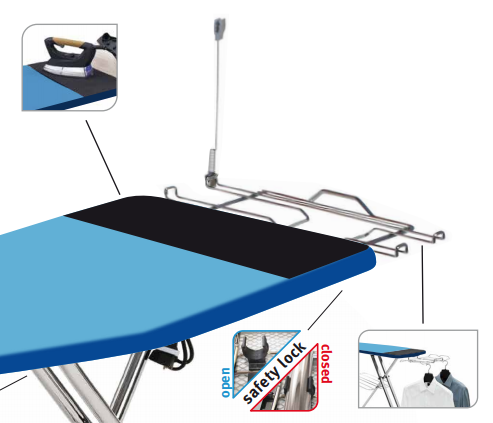 Top House - Vente Planche à repasser - Bleu Prestige3