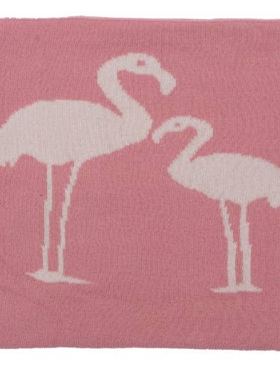 Darzzi - Wholesale Bedding Blanket - Kids & Baby - Flamingo knit cotton Baby Blanket