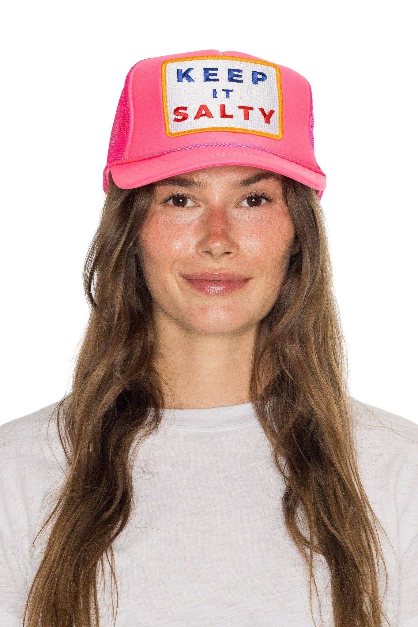 Friday Feelin' - Vente Casquette de camionneur – unisexe - Casquette de camionneur Keep It Salty en rose2