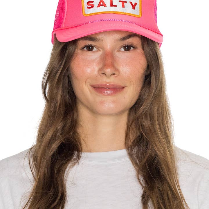 Friday Feelin' - Wholesale Trucker Hat - Unisex - Keep It Salty Trucker Hat in Pink2