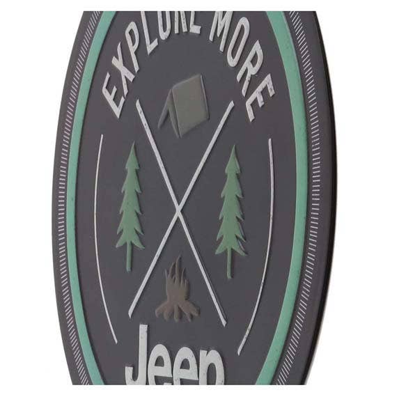 Open Road Brands, LLC - Wholesale Sign - Jeep Explore More Round Embossed Metal Sign3