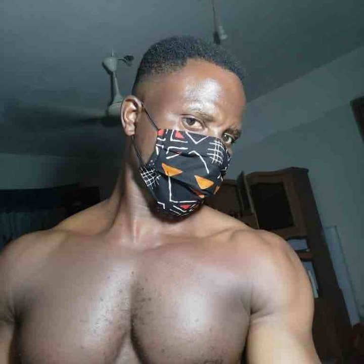 The Niger Bend - Wholesale Non-Medical Disposable Mask - 100% Cotton Dutch Wax Print Ghanaian African Mudcloth Face Mask3