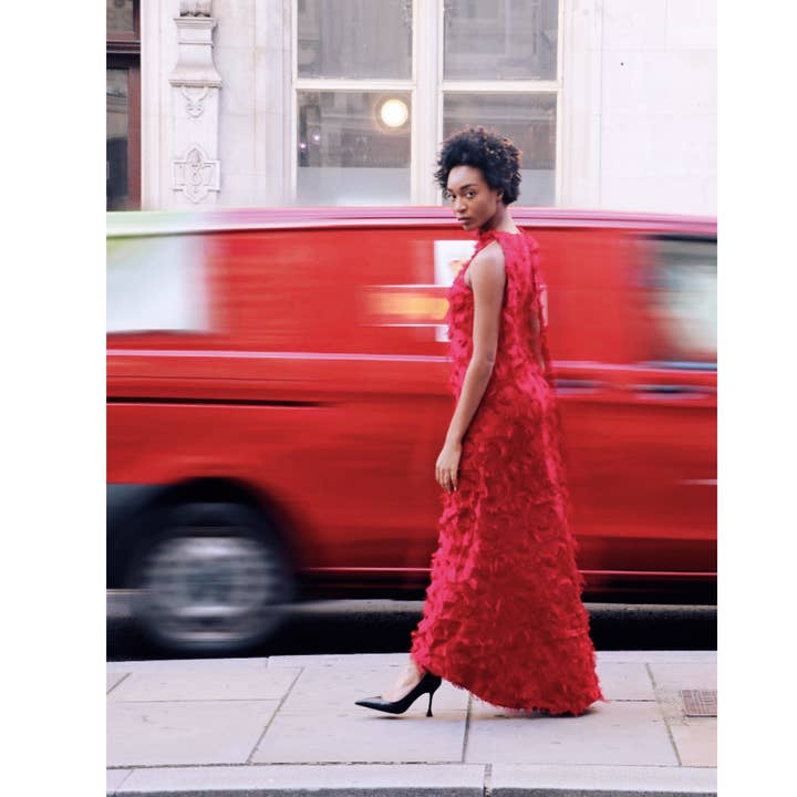 SOHUMAN - Wholesale Dress - Women's - Violet Cocktail Red Dress2