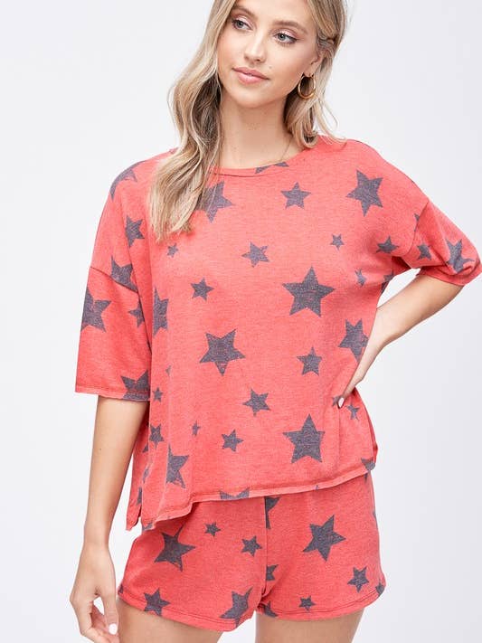 Stjärna hela pyjamas loungewear set för wholesale av MintChoco