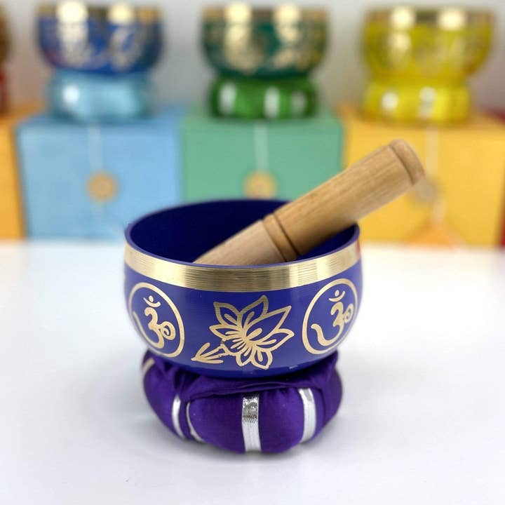 Rock Paradise - Wholesale Meditation Supplies - Brass Tibetan Singing Chakra Bowls - Choose Your Own