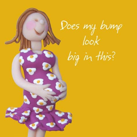 Bump - baby on the way card for wholesale by Inky Blue Ltd t/a Holy Mackerel