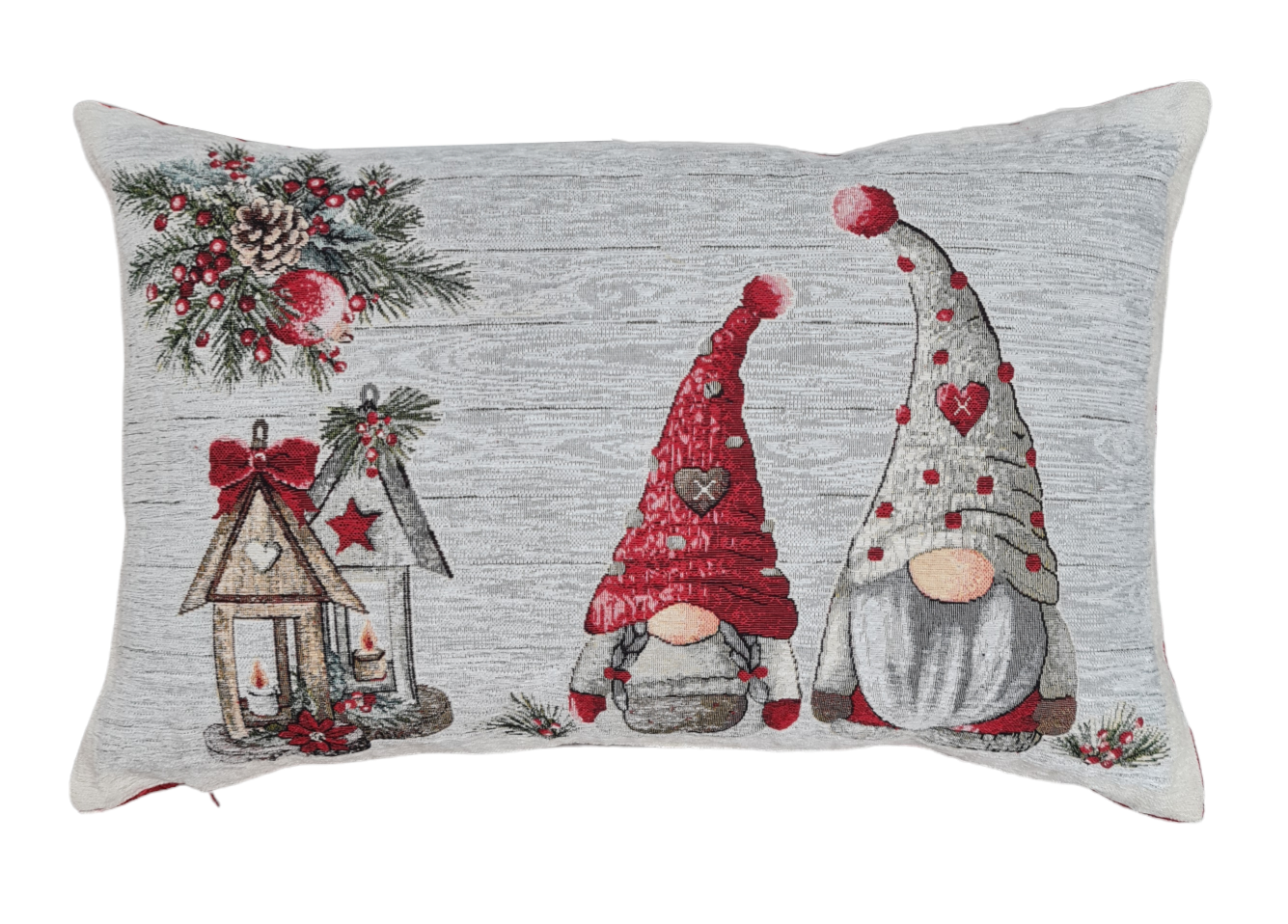 Lunaria Lab – wholesale Throw/decorative pillow – Elf Couple Christmas Pillow Case 2