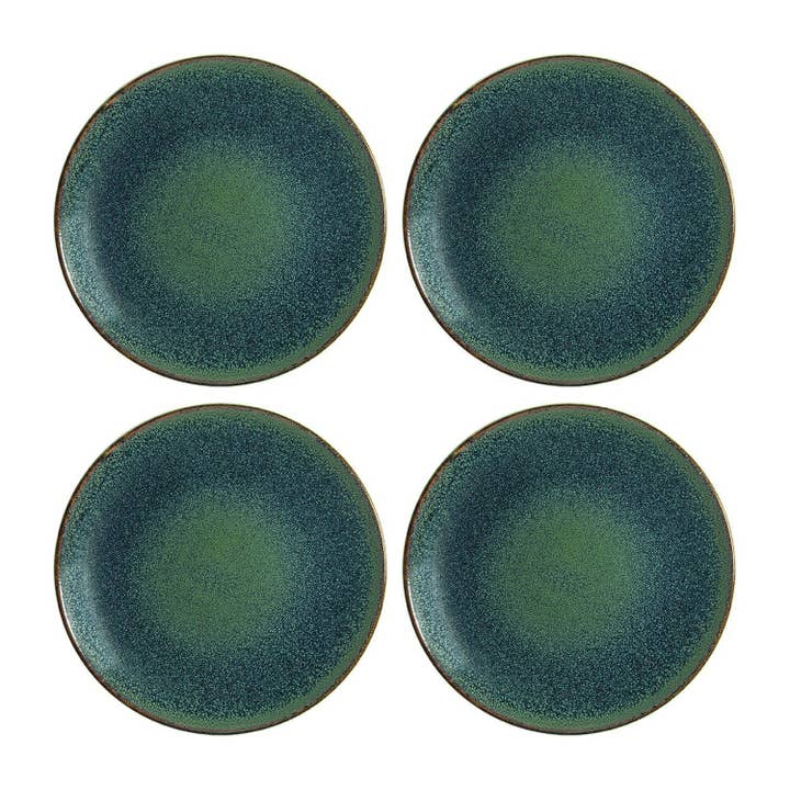 Mar dia.10.5" Round Blue Porcelain Plate (Set of 4) for wholesale by TURGLA HOME