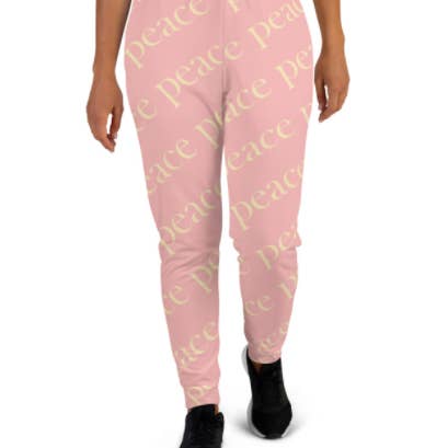 "Peace Repeated" Designer Joggers for wholesale by Peace Peep Designs