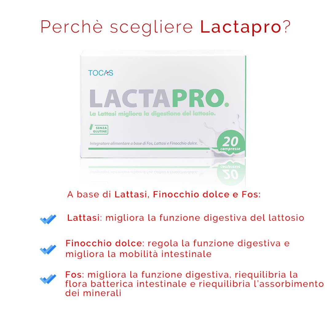 Tocas - Wholesale Oral Supplement/Vitamin - LactaPro 20 tablets: Lactose intolerance4