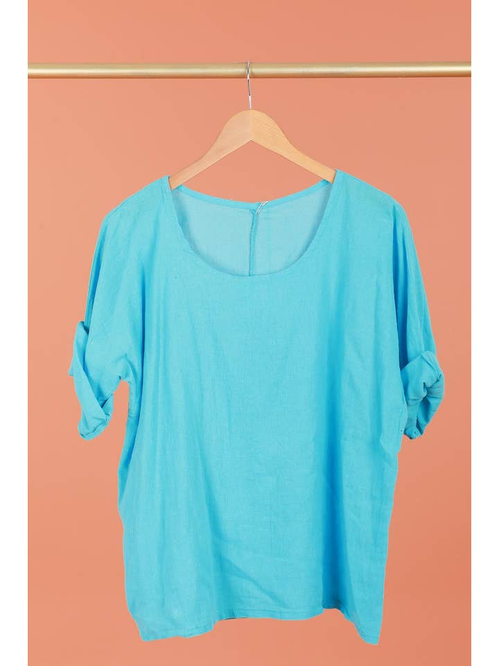 la maison des fibres naturelles – wholesale T-shirt – women's – t-shirts 1101 + SIZE60%cotton 40%linen25