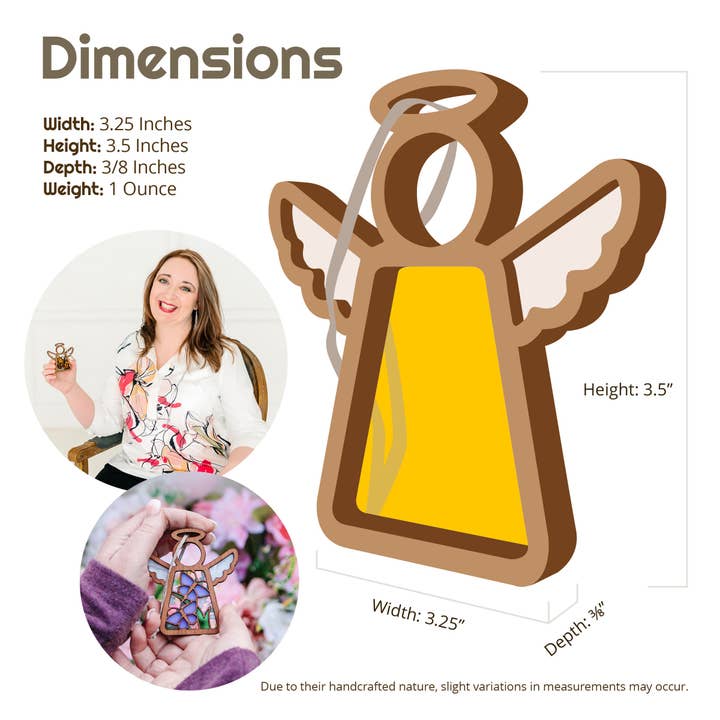 Forged Flare® - Wholesale Ornament - Daisy Ornament | 3.5" (H) Angel Figurine | Mother's Angels®12