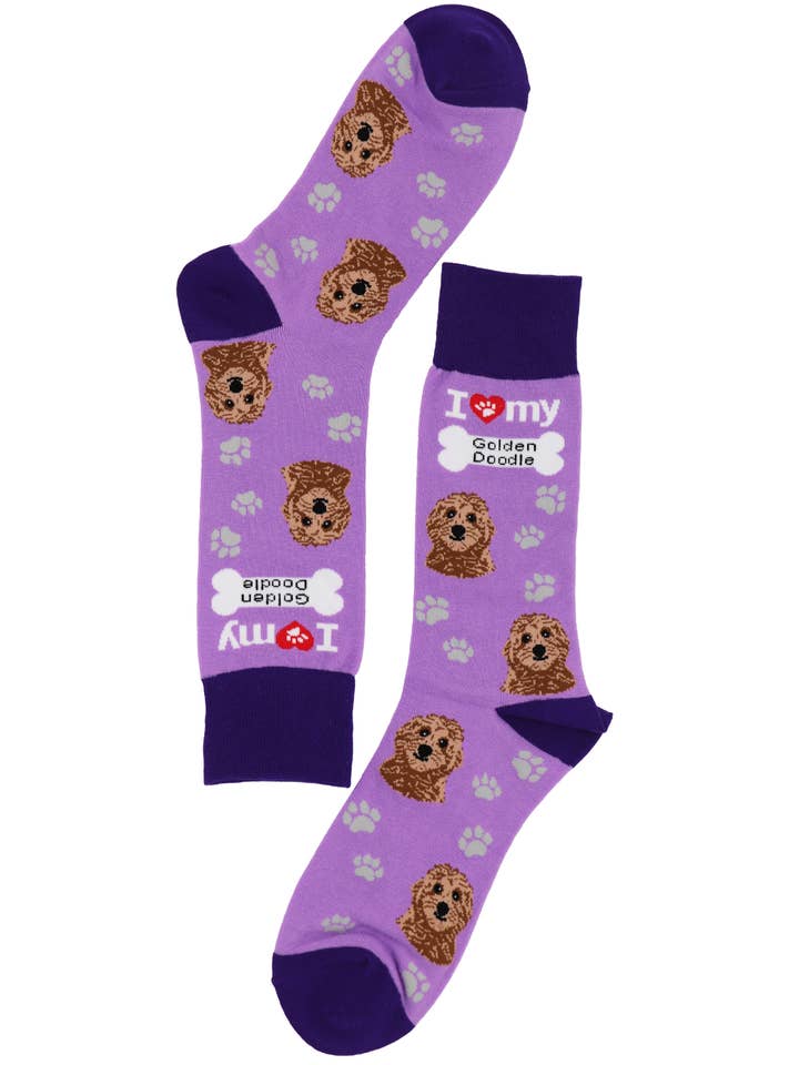 SoXcellent - Wholesale Sokken - Uniseks - I Love Dogs Golden Doodle sokken, uniseks