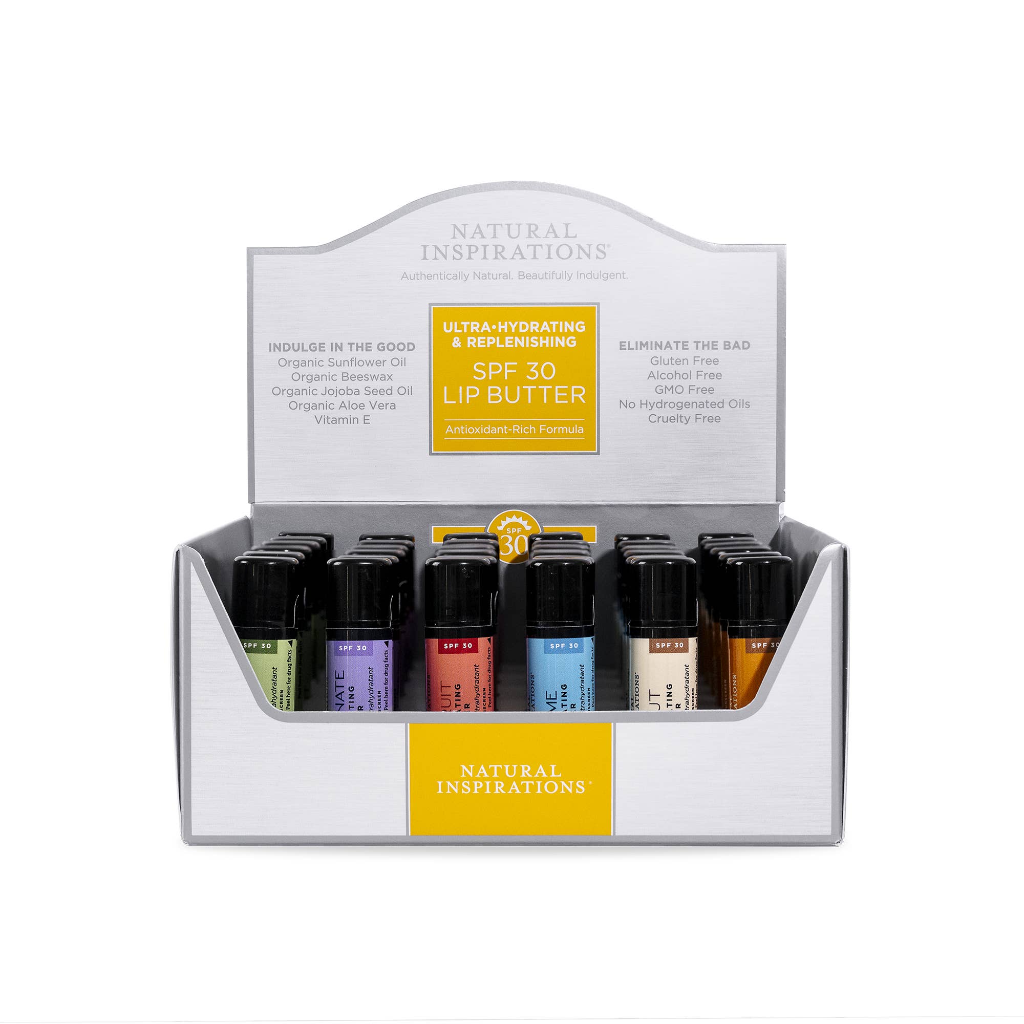 Natural Inspirations - Wholesale Lip Balm - SPF 30 Lip Butter/Lip Balm Display