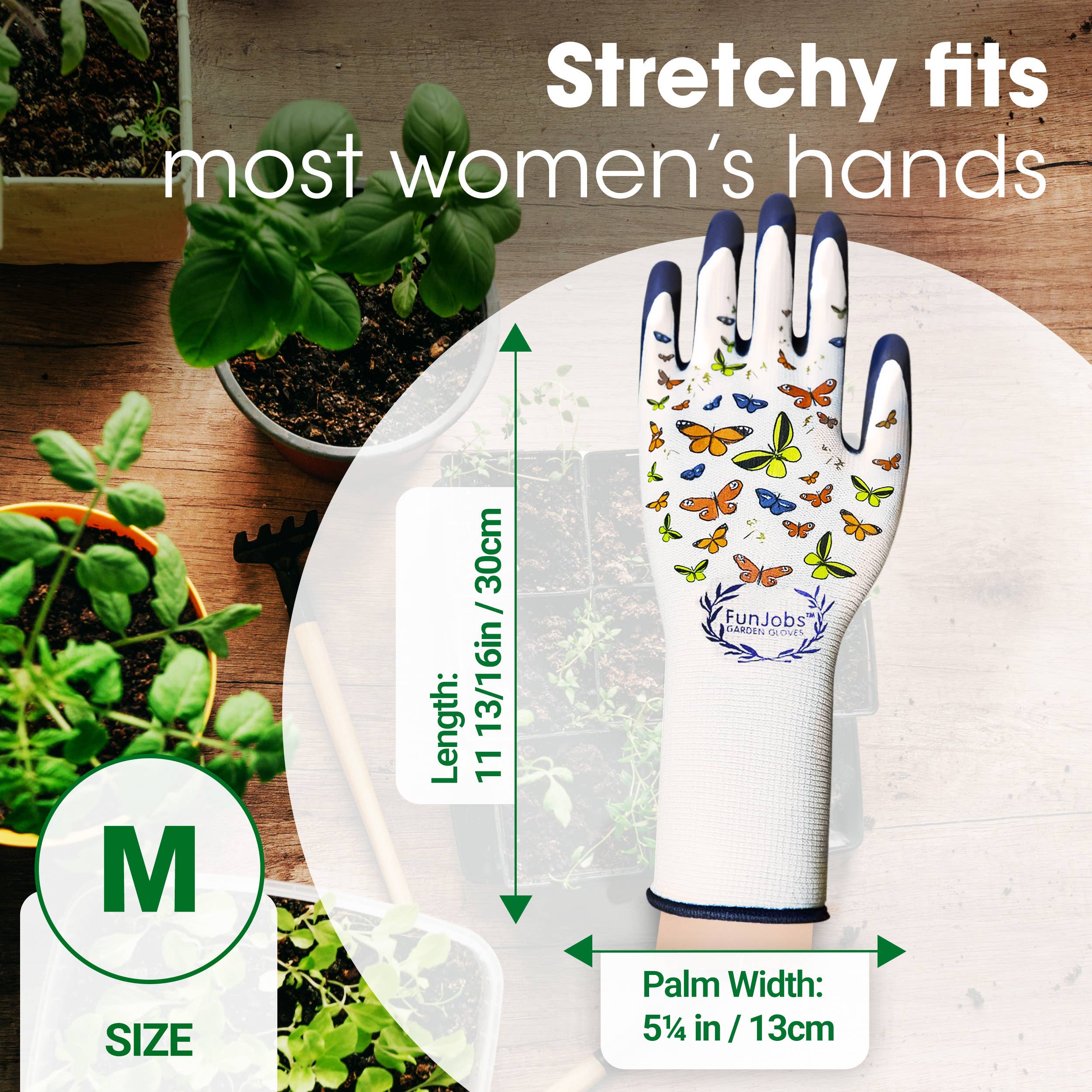 FunJobs Garden Gloves - Wholesale Garden Gloves - FunJobs Long Butterfly Gardening Gloves6