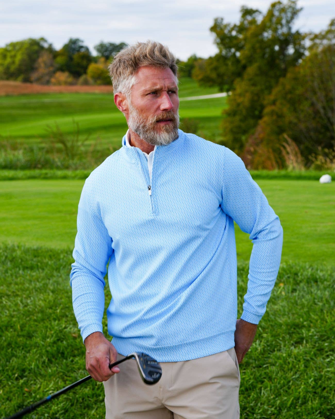 USA Palm - Wholesale Sweatshirt - Unisex - Cloud 1/4 Zip120