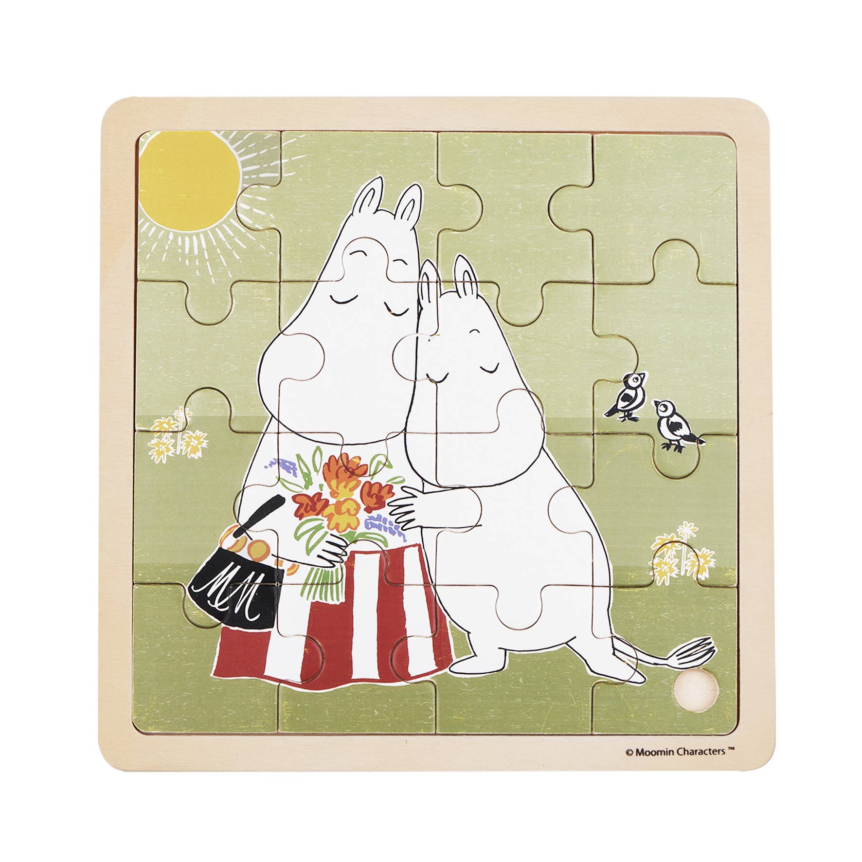 Barbo Toys - Venta al por mayor Puzle - Niños - Moomin - Rompecabezas Cuadrado de Madera - Abrazos