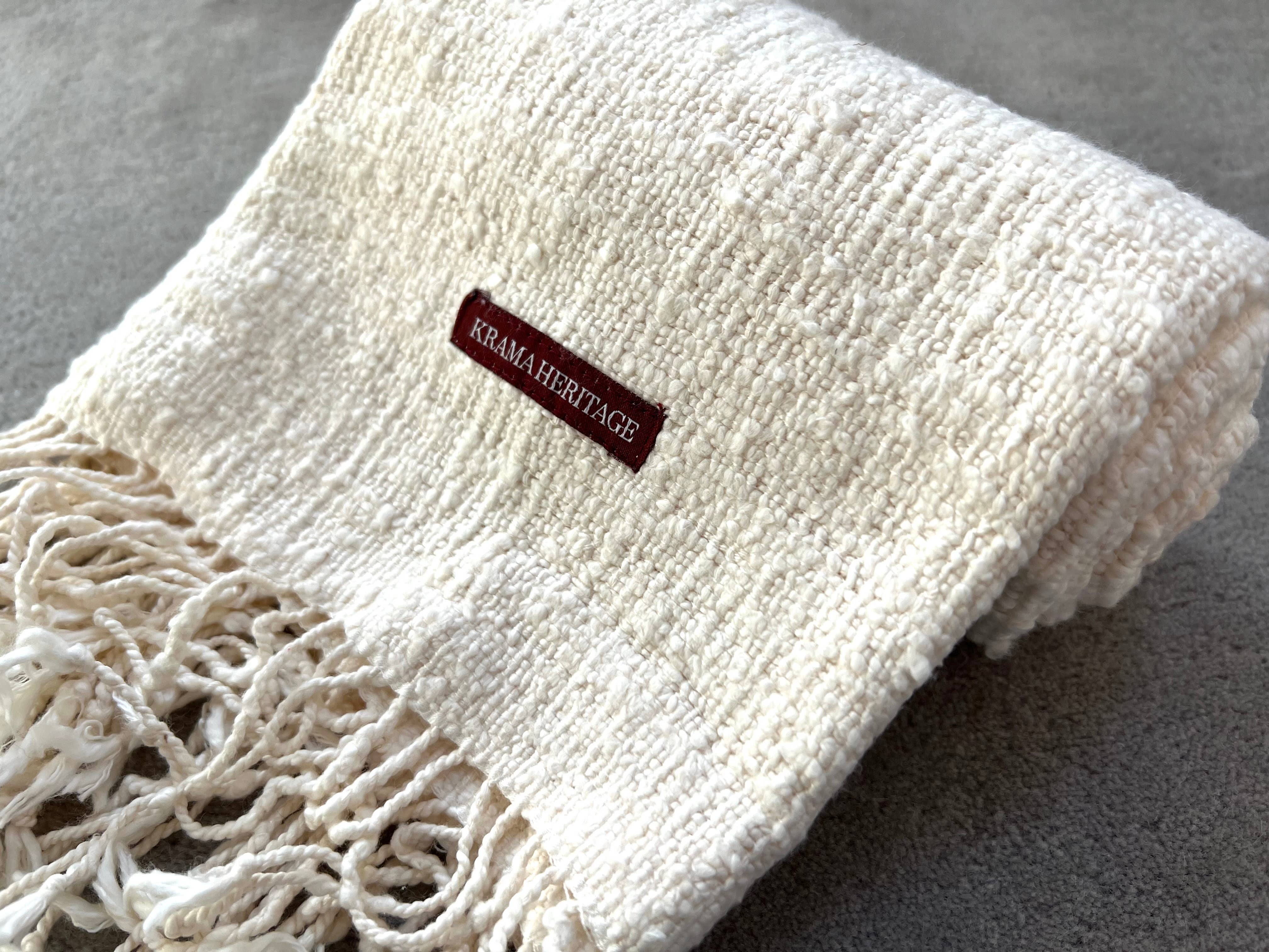 Krama Heritage - Wholesale Scarf - Unisex - The Ivory Natural Krama8