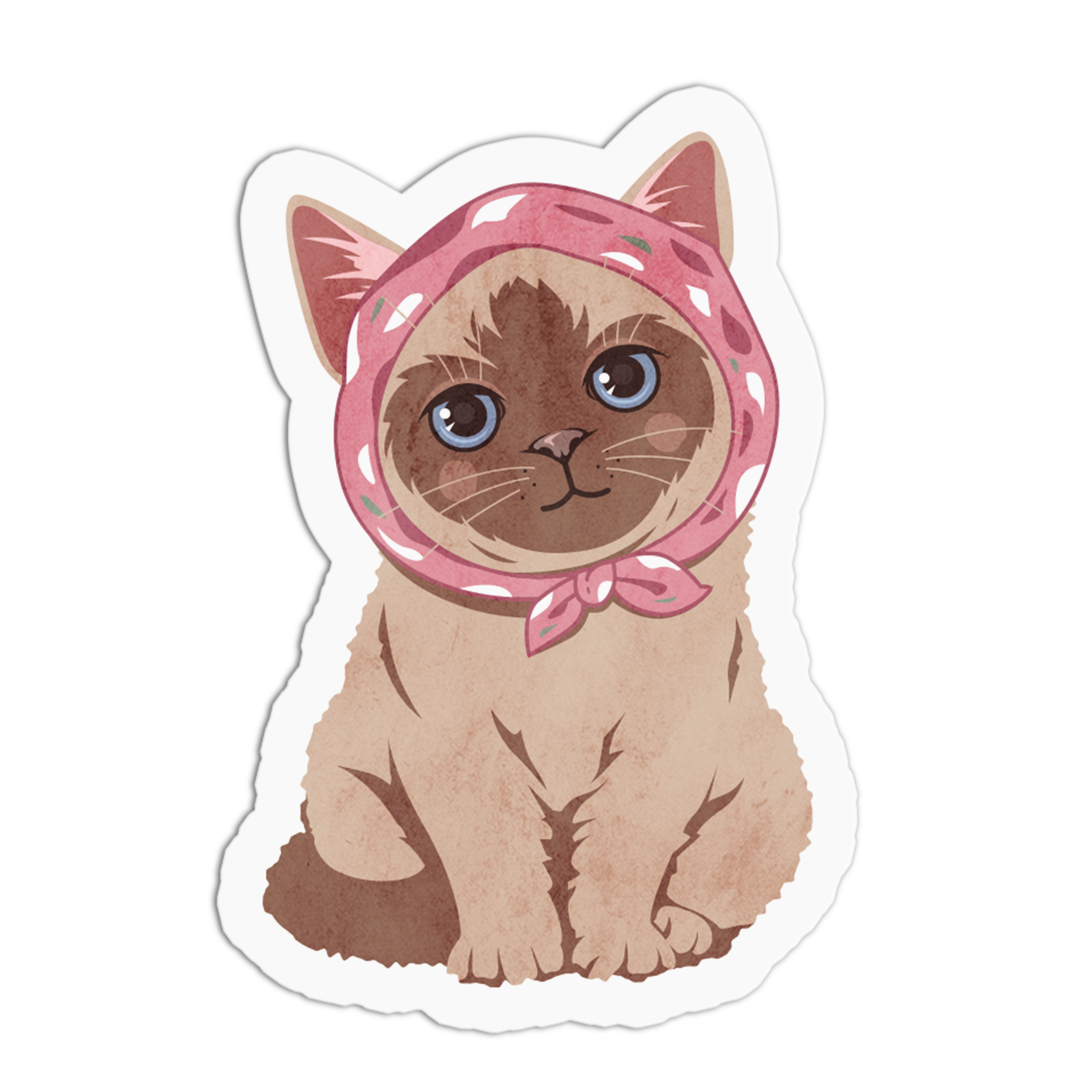 Girls Printing House - Wholesale Sticker - Siamese lineage Cat Stickers  0