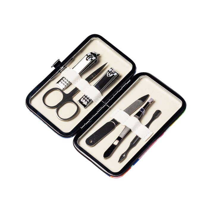 Diesel & Dutch – wholesale Nagelvårdsset – Manikyrväska med 6 verktyg – 12 st blandade designer1