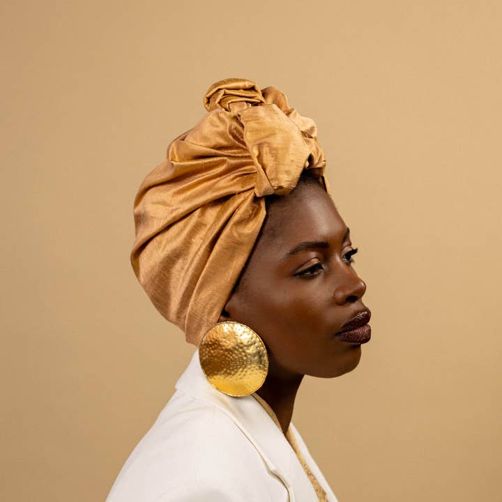 Pyrite Silk Headwrap and other Purchase Wholesale head wraps. Free Returns & Net 60 Terms on Faire trending on Faire.