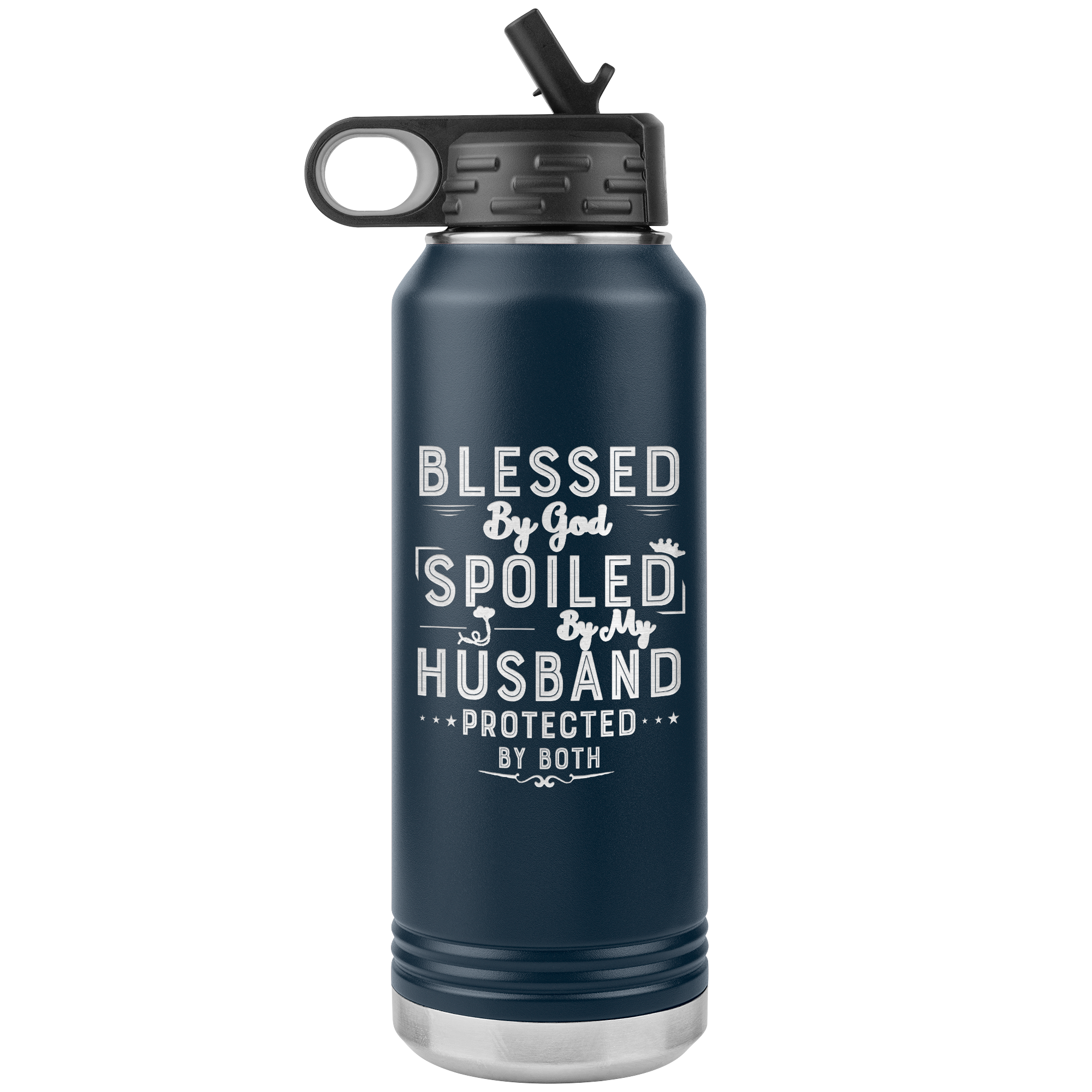 LA Shirt Company - Wholesale Water Bottle - Blessed By God - 32OZ WATER BOTTLE INSULATED7