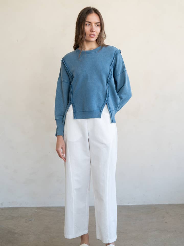 SWEATSHIRTS LAVADAS RELAXADAS por atacado de ELLE GREY