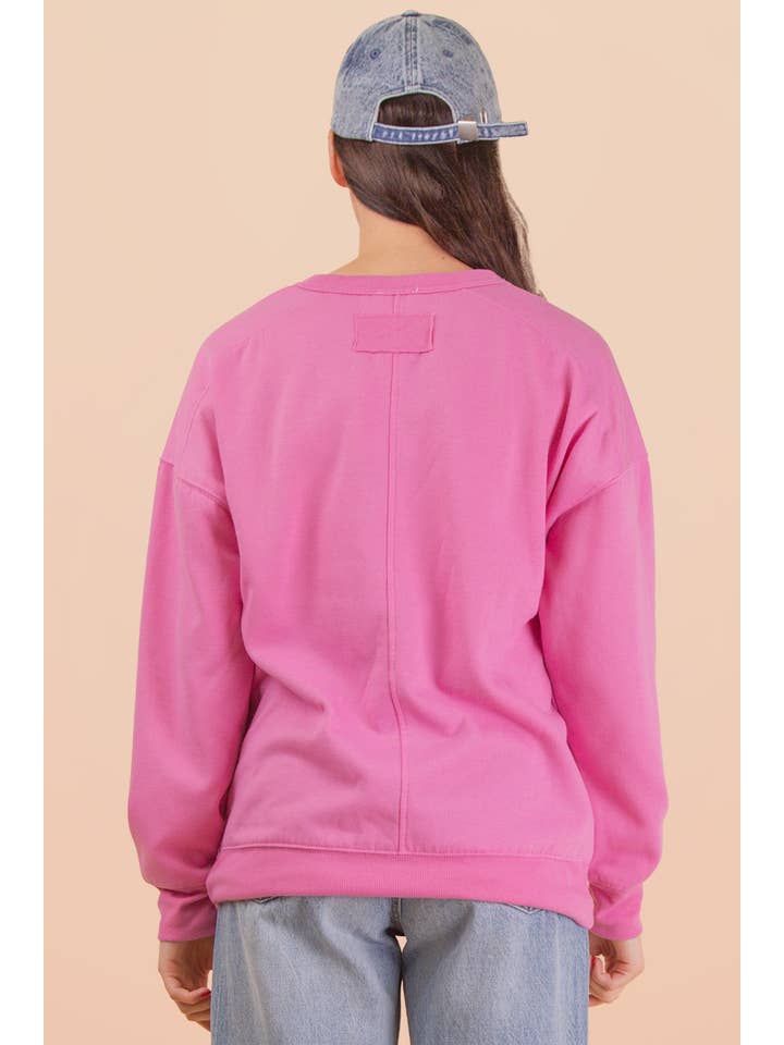 VERY J - Wholesale Knit Top - Women's - NT12385-Oversized Casual Comfy Solid Knit Top10