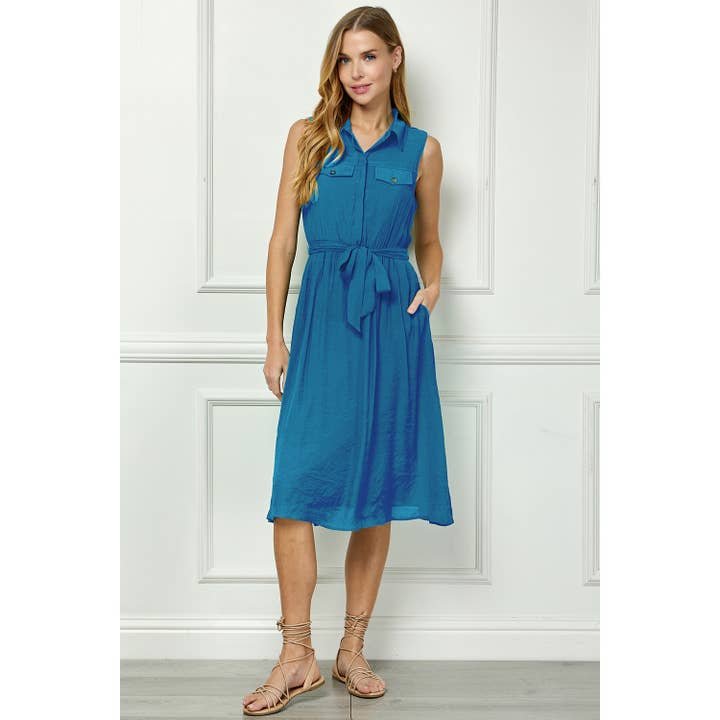 Winslow Collection - Wholesale Dress - Women's - TAILORED GAUZE SHIRT DRESS