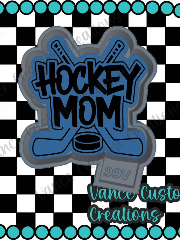 Hockey Mom Freshie Mold for wholesale by Vance Custom Creations