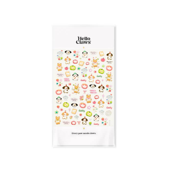 Hello Claws | Apple And Puppy Nail Deco Sticker for wholesale by Hello Claws Limited
